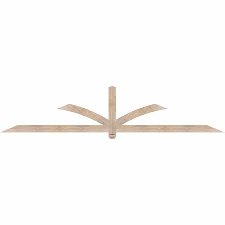 Ekena Millwork Redmond Smooth Timber Gable Bracket, Douglas Fir, 108"W x 22"H x 1 1/2"D x 3 1/2"F, 5/12 Pitch GBW108X22X0204RED00SDF